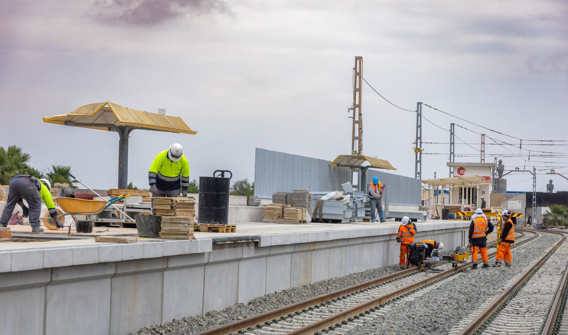 Avanza la construcción de la estación de metro de Paiporta