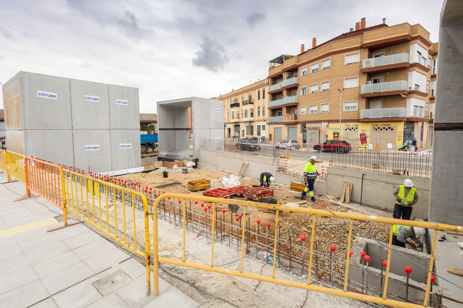Avanza la construcción de la estación de metro de Paiporta