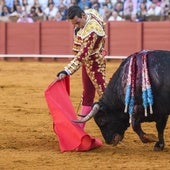 José María Manzanares, en la Real Maestranza de Sevilla.