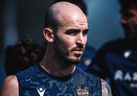Oriol Rey, durante un entrenamiento en la Ciudad Deportiva de Buñol.