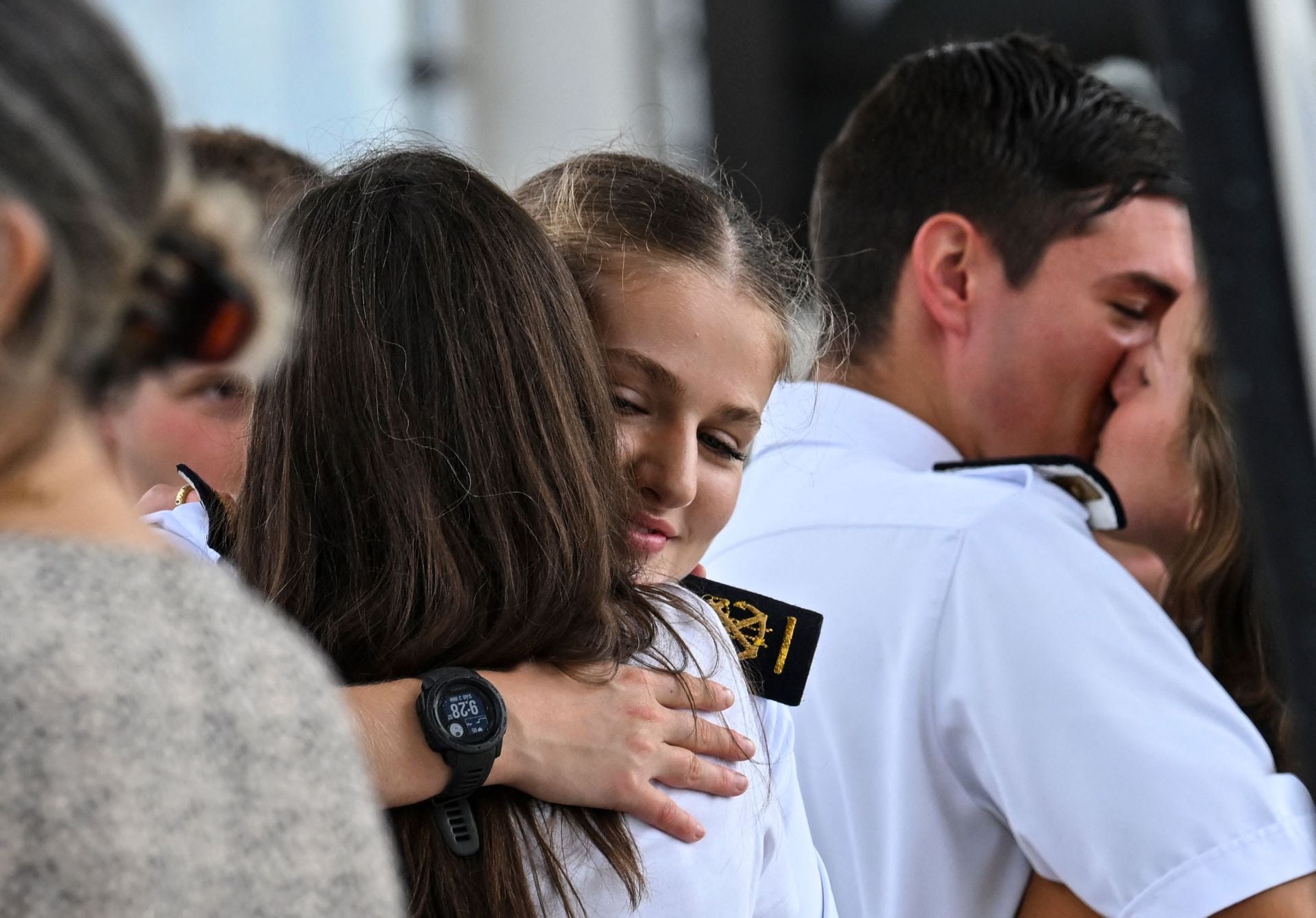 FOTOS | El emocionante reencuentro de Letizia y Leonor en Panamá