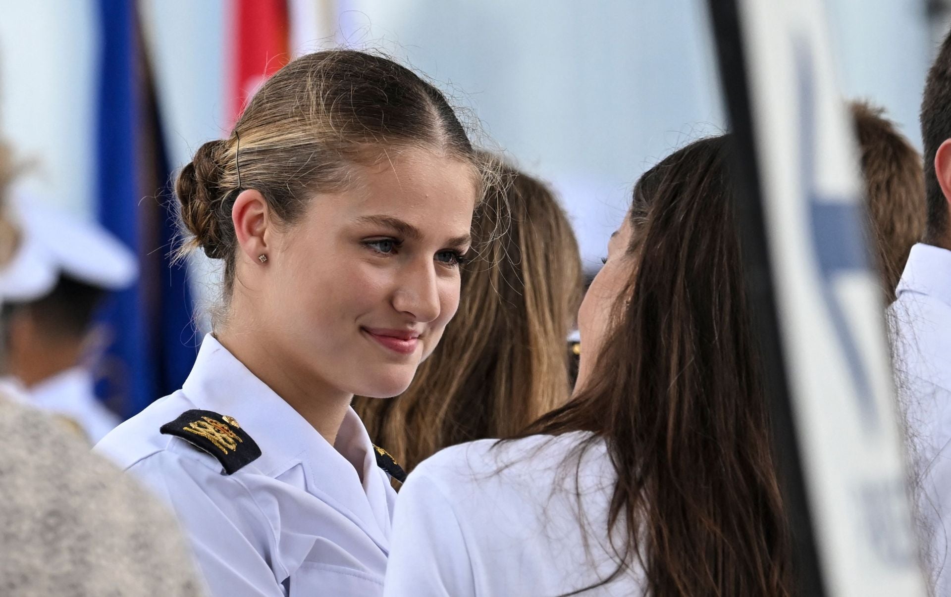 FOTOS | El emocionante reencuentro de Letizia y Leonor en Panamá