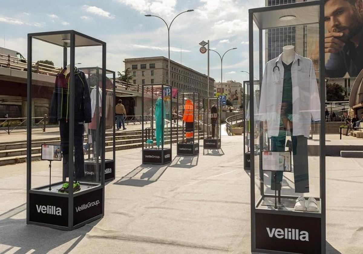 La marca Velilla rinde homenaje a los trabajadores esenciales con una exposición única, bajo el cielo de Madrid
