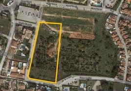 Parcela en la que se proyecta la segunda residencia de Dénia.