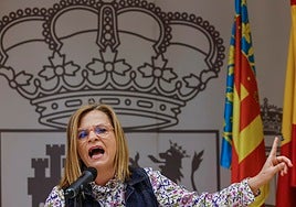 Pilar Bernabé, durante una comparecencia ante los medios.