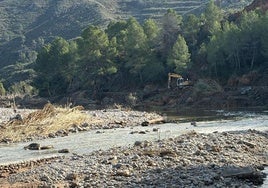 Estado actual de la playa de Bugarra.