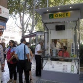 Venta de cupones de la ONCE.
