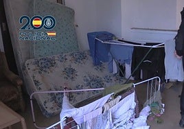 Uno de los lugares donde vivían los temporeros.