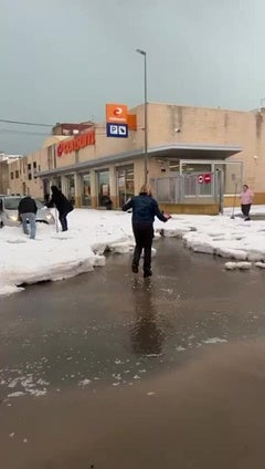 Granizo en Villar del Arzobispo