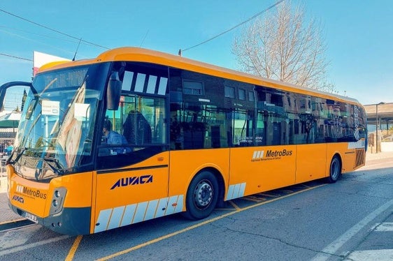 Autobús de una de las líneas de Metrobús.