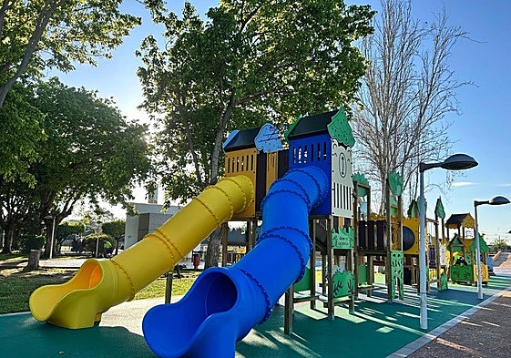 Aspecto de una parte del parque recién terminado.