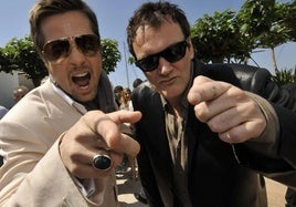 Brad Pitt y Quentin Tarantino en una imagen de archivo.