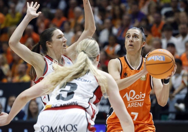 Alba Torrens, durante el primer partido.