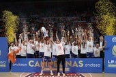 El Valencia Basket, celebrando su título de Liga.
