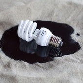 Una bombilla de luz.