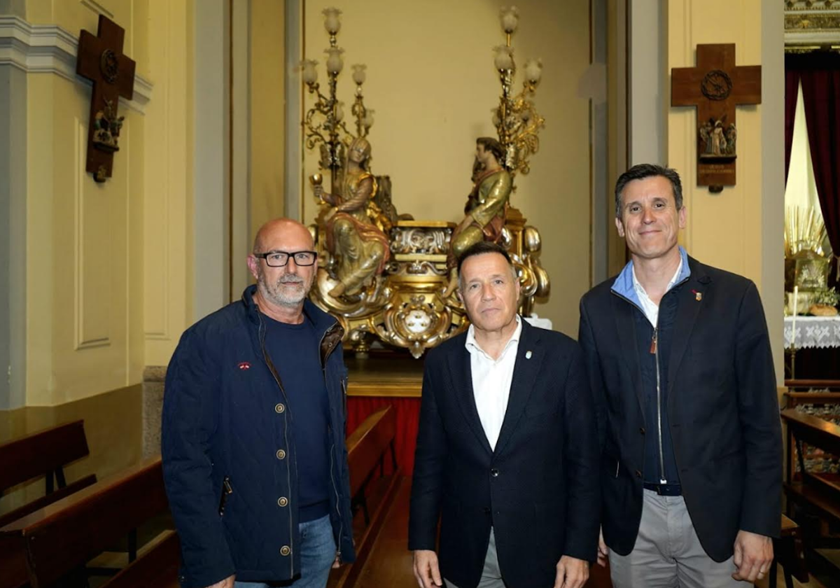 La Diputación de Castellón se compromete a mejorar el patrimonio histórico de Burriana y acometerá la restauración de la peana de Sant Blai