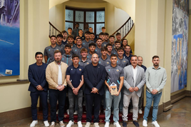 La Diputació de Castelló rep als jugadors del CD Castellón B després del seu ascens a Segona RFEF