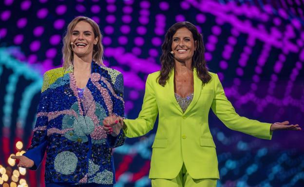 Hazel Brugger y Sandra Studer.