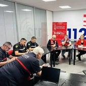 La reunión del Cecopi, en la tarde del 29 de octubre.
