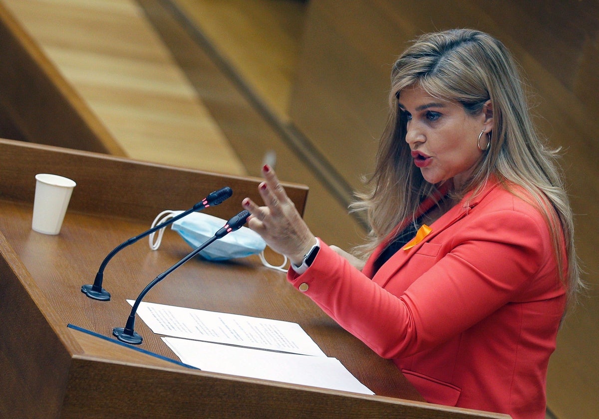 Eva Ortiz, durante su etapa como diputada autonómica.