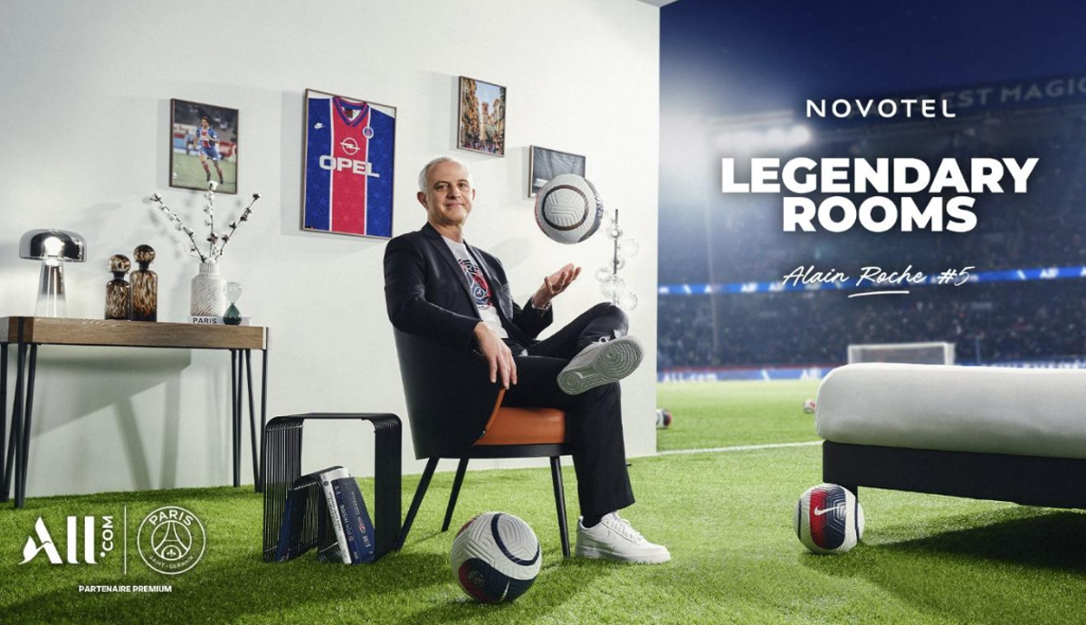 Alójate en la habitación de Novotel que rinde homenaje a la leyenda del PSG Alain Roche en Valencia