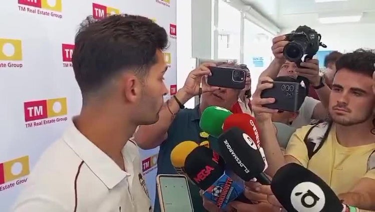 Declaraciones de Hugo Duro en El Puig