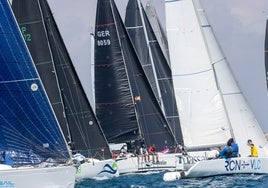 Salida de la flota en la pasada edición del Trofeo UPV 2024.