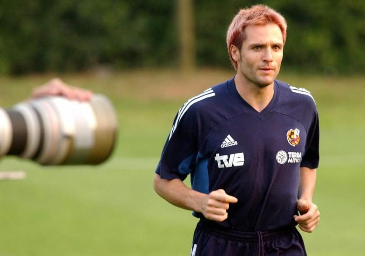 Cañizares, en un entrenamiento del Mundial 2002.