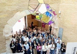 Participantes del encuentro en el Centro de Arte Hortensia Herrero.