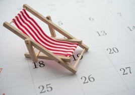Calendario 2025 en una imagen de archivo.