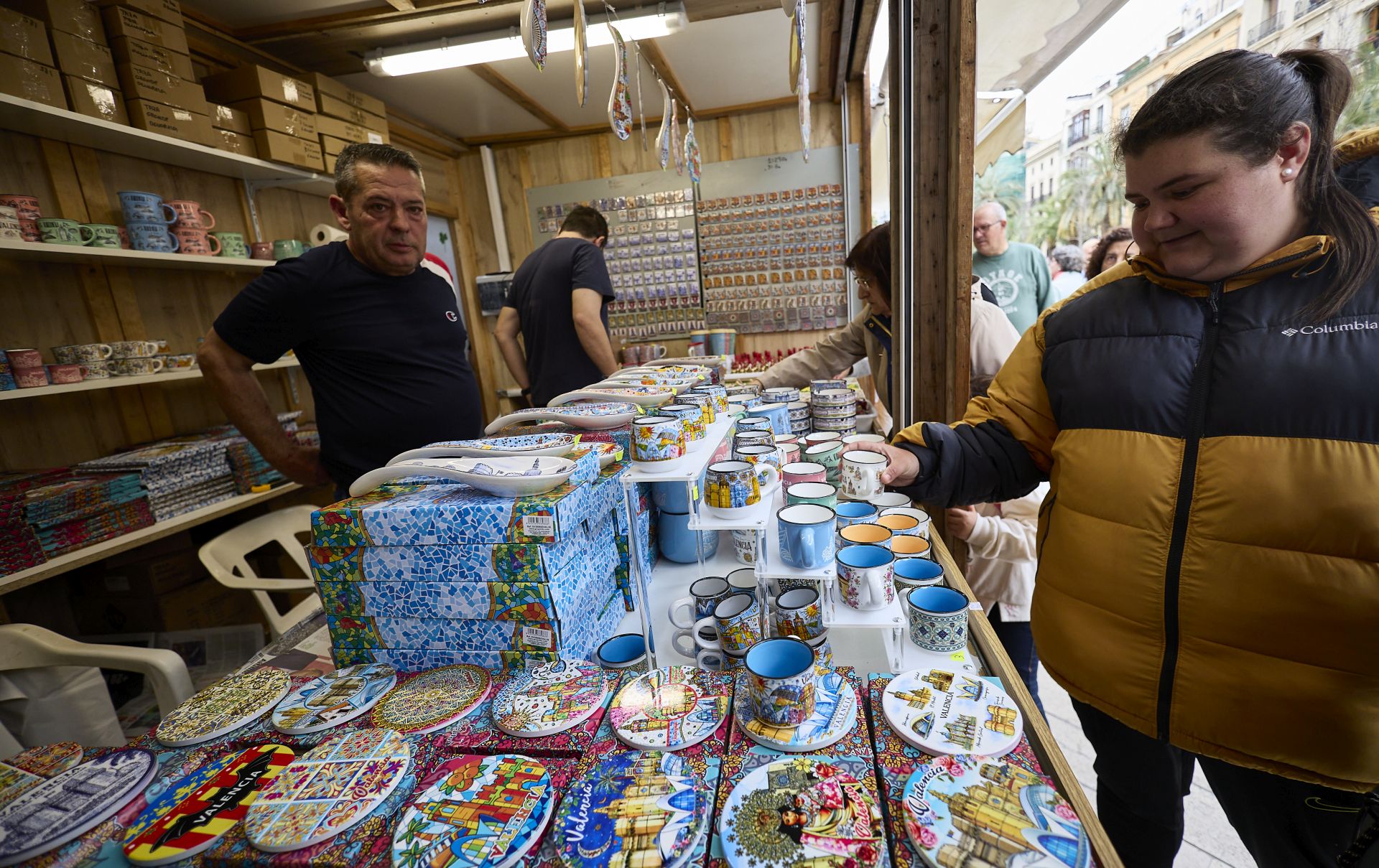 Mercado de la Escuraeta en la plaza de la Reina