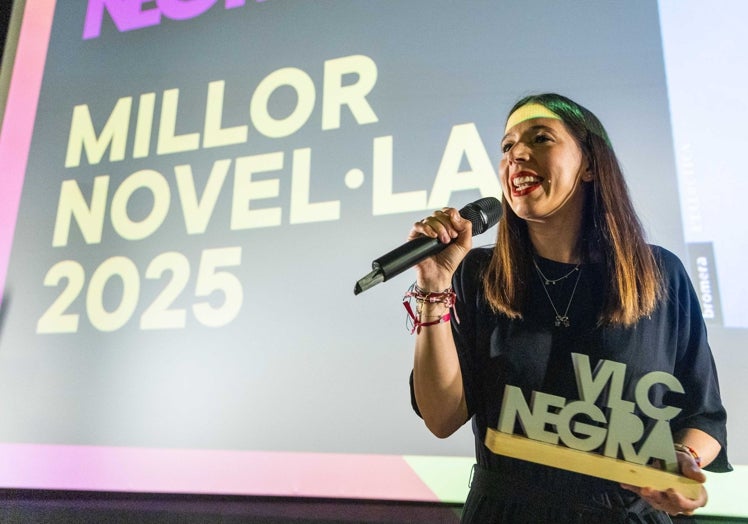 La escritora Natalia Gisbert, ganadora por su obra en lengua valenciana.