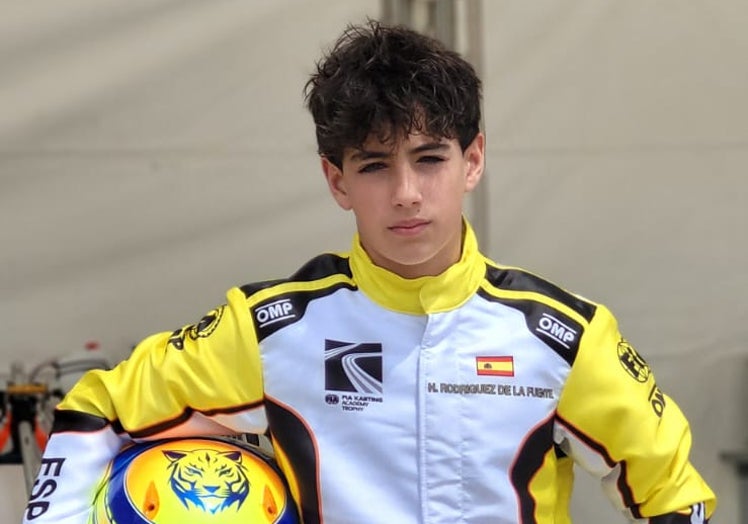 Hernán Rodríguez tras terminar el Trofeo Academia Junior.