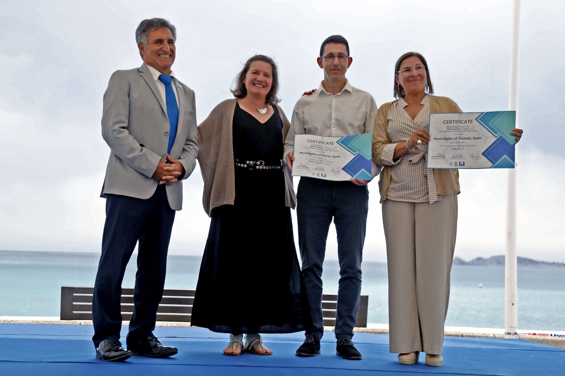 Dénia y Teulada logran para España las primeras distinciones internacionales de los organizadores de banderas azules
