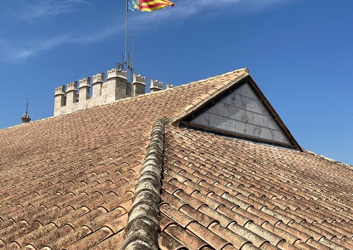 Imagen secundaria 1 - Zona del hastial de la Lonja de Valencia.