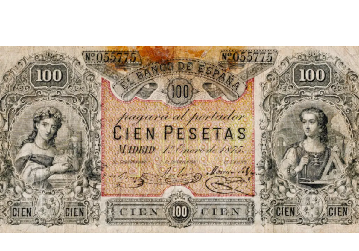 El billete de 100 pesetas que puede hacerte rico: se subasta por más de 8.000 euros