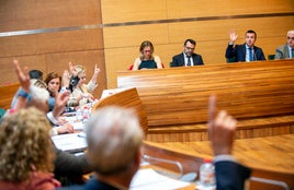 Momento del pleno de la Diputación.
