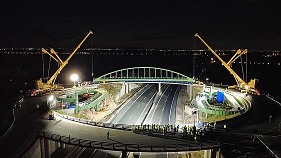 Un arco de 60 metros y 100 toneladas para unir Sueca y Fortaleny