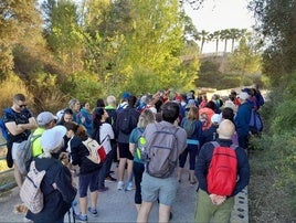 Participantes en la ruta del año pasaddo.