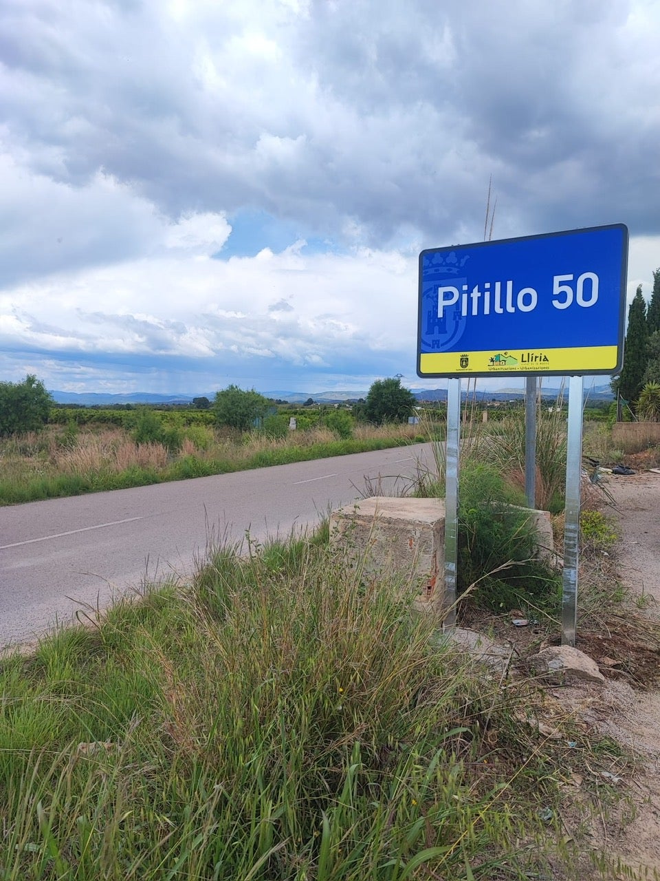 Una de las señales instaladas.