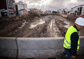 El barranco de Poyo, días después de la monumental riada.