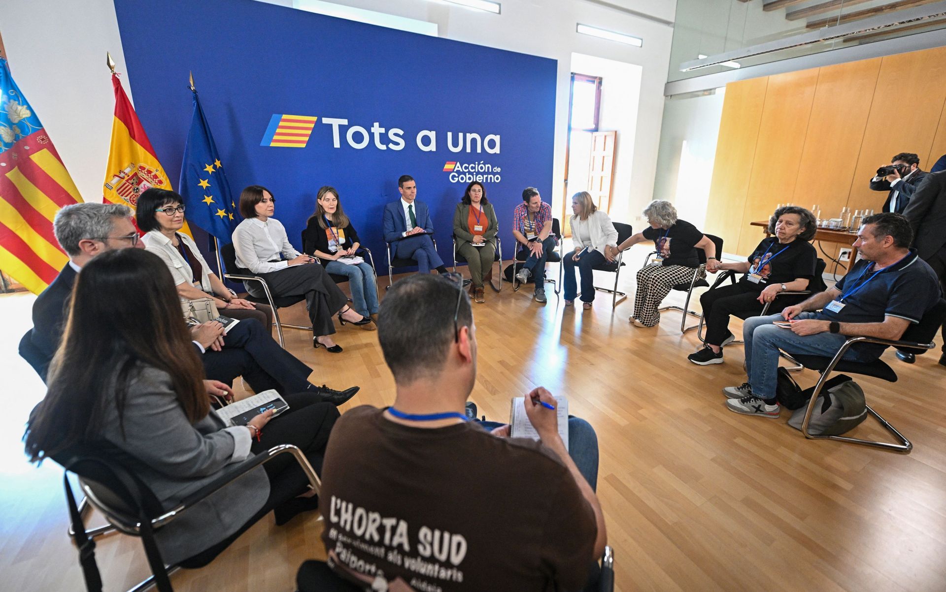 FOTOS | Sánchez se reúne con las víctimas de la dana en Valencia