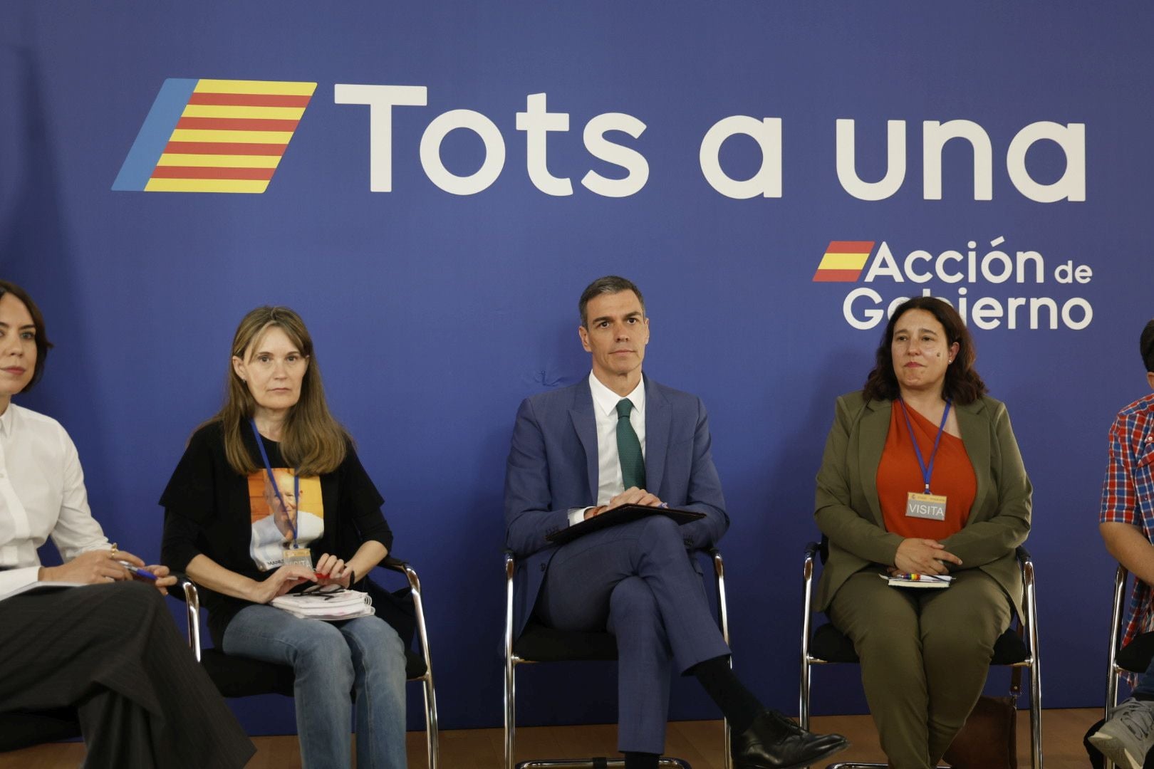 FOTOS | Sánchez se reúne con las víctimas de la dana en Valencia
