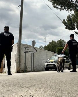 Un control policial en Vilamarxant.