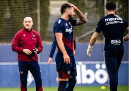 Julián Calero, durante un entrenamiento.