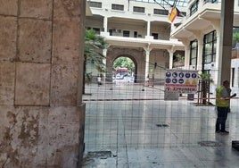 Inicio de obras en el complejo depñortivo de Abastos.