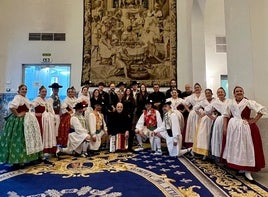 Grupo de Algemesí en las fiestas de San Isidro.