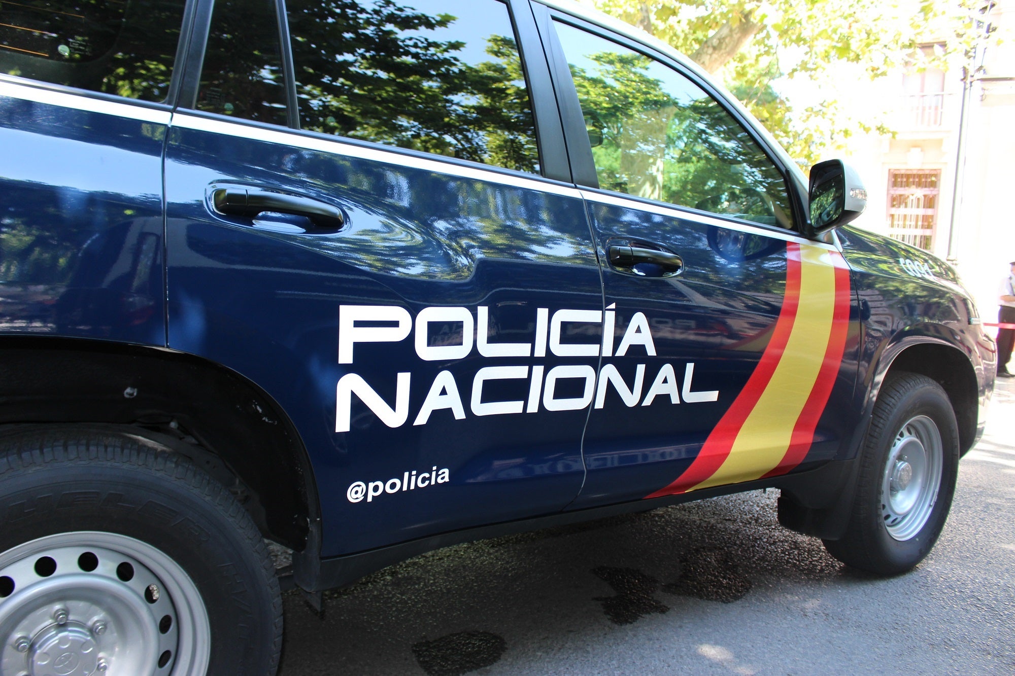 Un vehículo de la Policía Nacional.