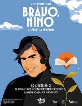 El cartel del concierto en homenaje a Nino Bravo.