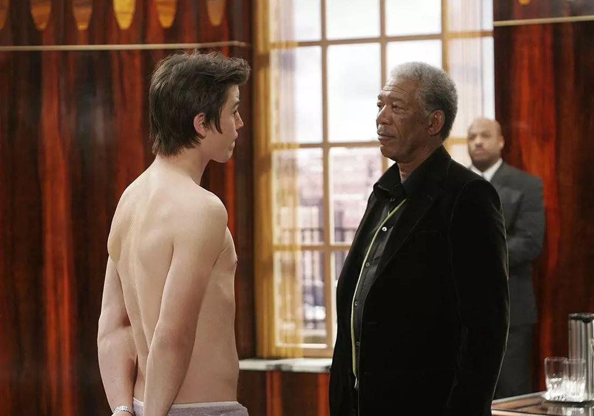 Josh Hartnett y Morgan Freeman.